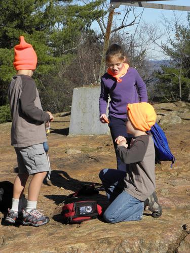 hikers on Blue Job Mountain in New Hampshire