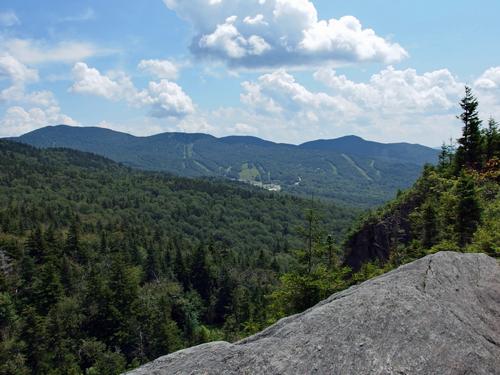 view from Harrington's View on the way to Bolton Mountain in northern Vermont