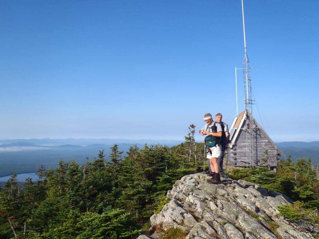 Dick and Carl at the summit of Boundary Bald Mountain in Maine