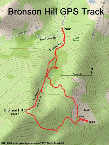 Bronson Hill gps track