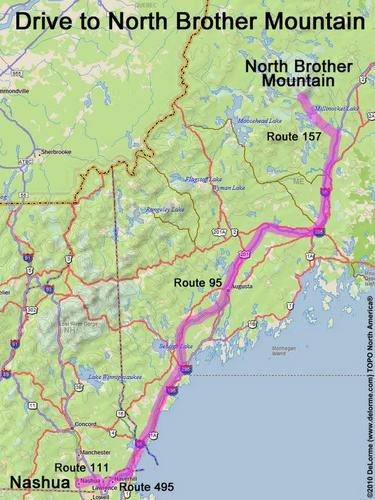 North Brother Mountain drive route