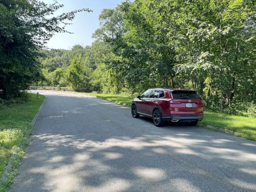 parking in August at Burns Hill in northeast MA