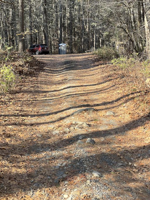 access road in November to Camp Acton in northeast MA