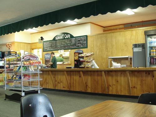 cafeteria on top of Cannon Mountain in New Hampshire