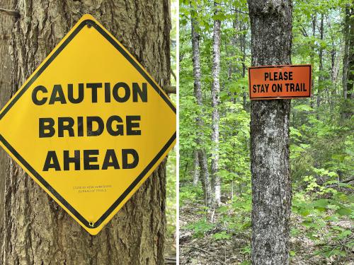 signs in May at Carter Hill in southern New Hampshire