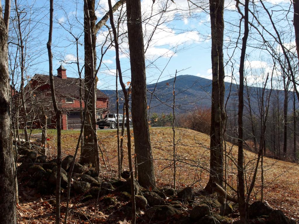 view of Mount Monadnock in November from Carter Forest near Dublin in southern NH