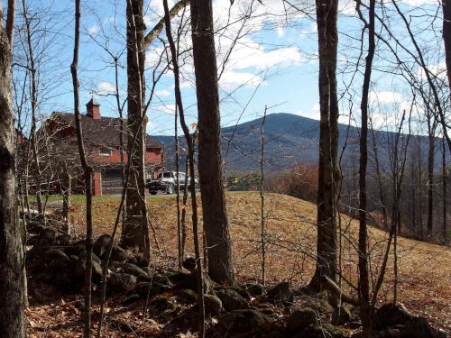 view of Mount Monadnock in November from Carter Forest near Dublin in southern NH