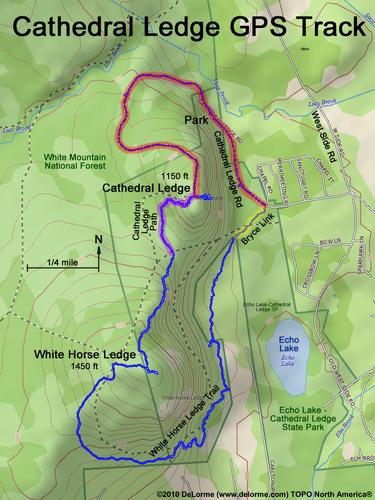 Cathedral Ledge gps track