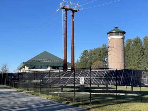 pumping station in November near Cedar Hill in eastern MA