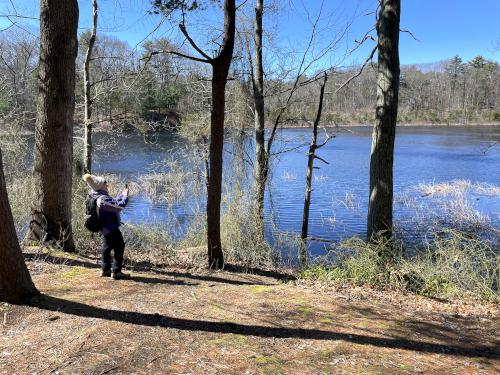 Cedar Pond in March at Cedar Pond Wildlife Sanctuary in northeast MA