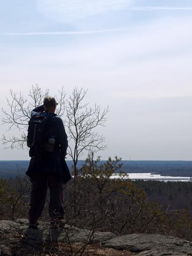 view south from Chickatawbut Hill in Blue Hills Reservation just south of Boston, Massachusetts