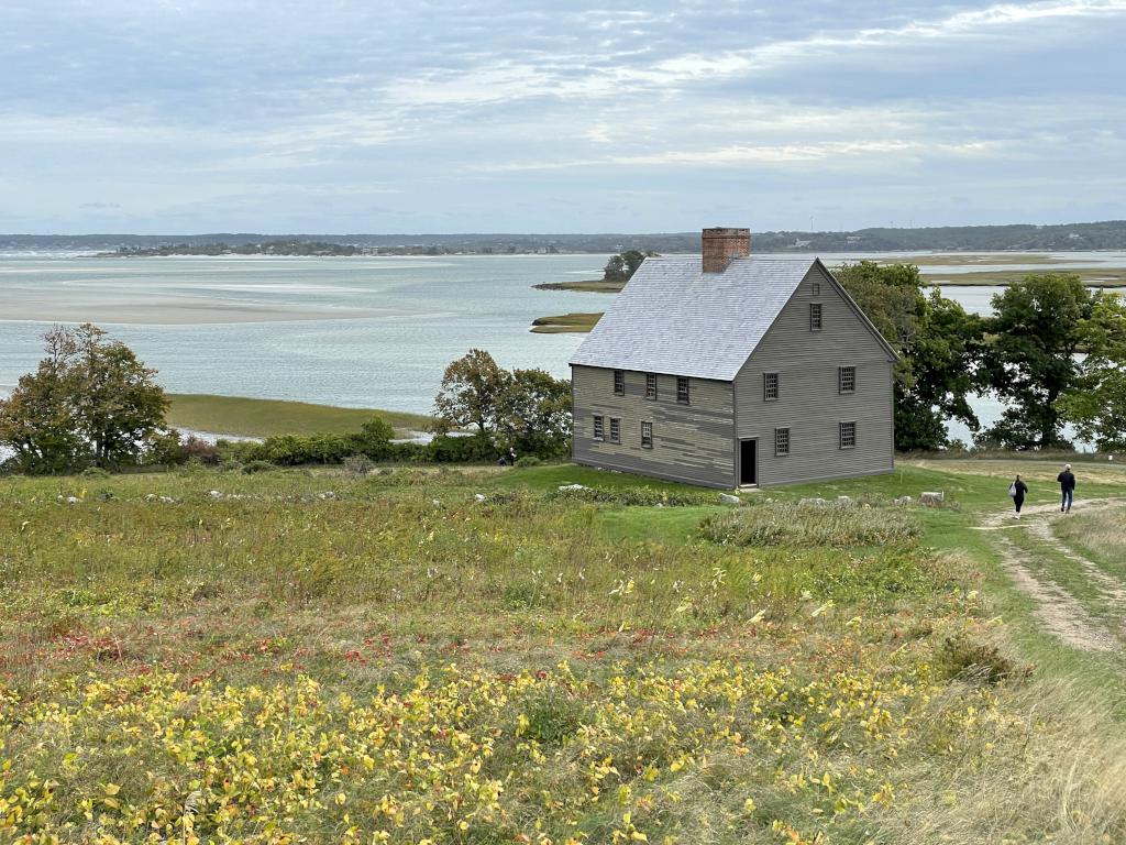 Choate House in October on Choate Island in northeast Massachusetts