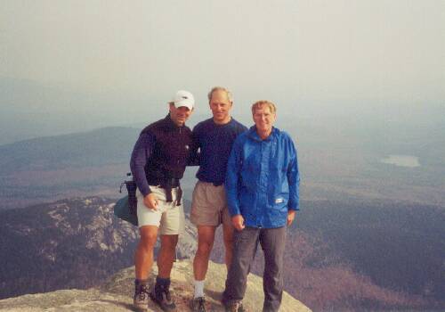 hikers on the summit of Mount Chocorua