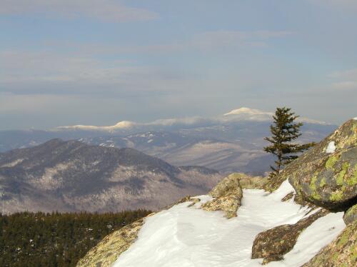 view of the White Mountains from Mount Chocorua in New Hampshire