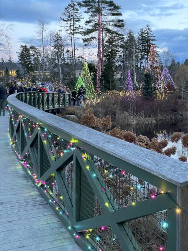 entrance in November at Coastal Maine Botanical Gardens in eastern ME