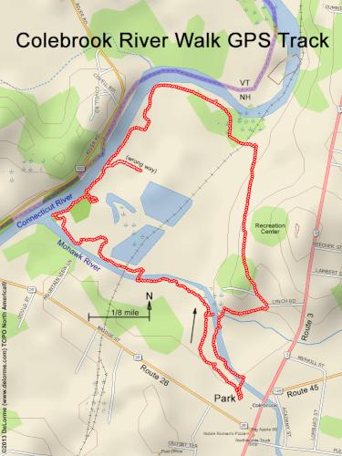 Colebrook River Walk gps track