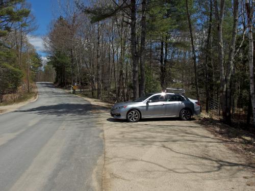 parking lat at Contoocook Marsh near Rindge in southern New Hampshire