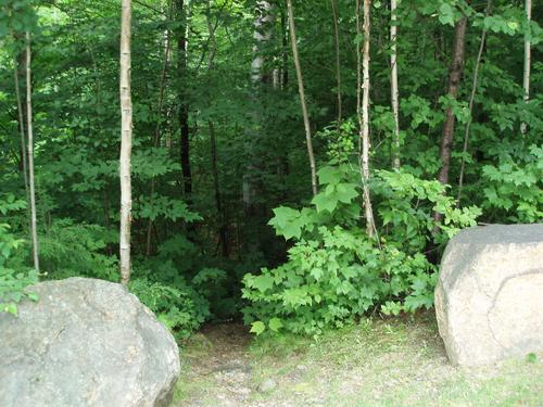 unofficial trailhead to Old Osseo Trail in New Hampshire