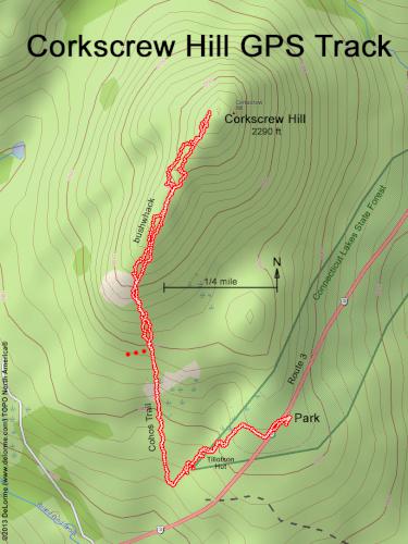 Corkscrew Hill gps track