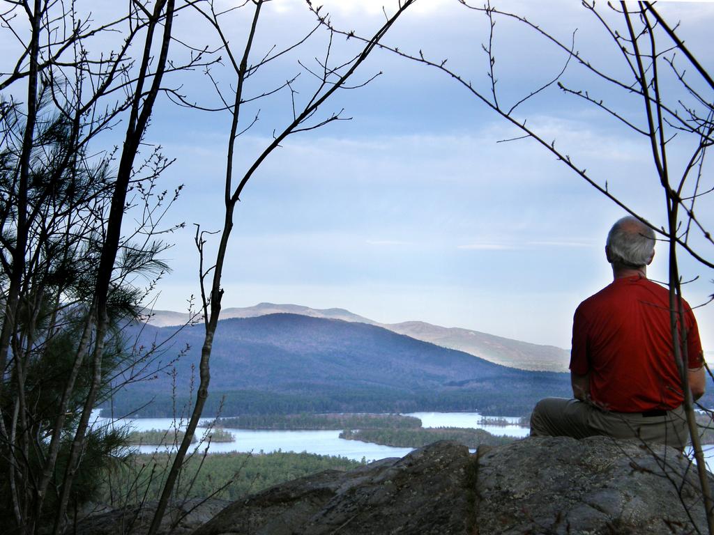 view in May from Cotton Mountain in New Hampshire