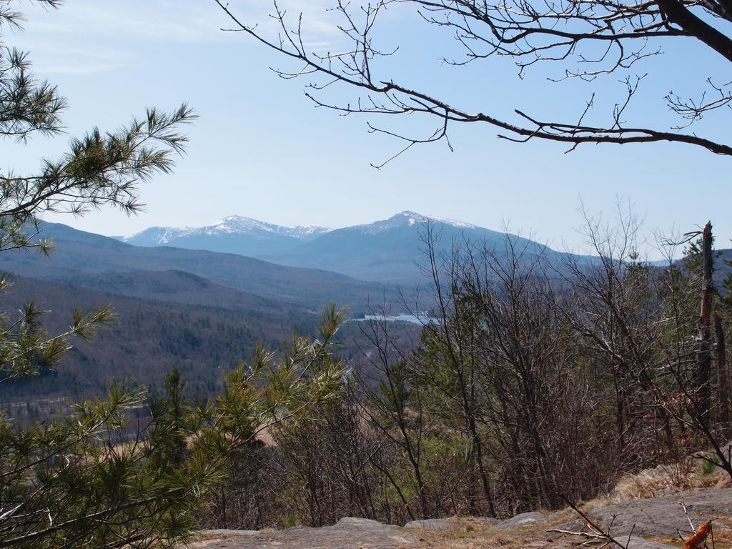 view in March from Mount Crag toward the Presidentials in New Hampshire