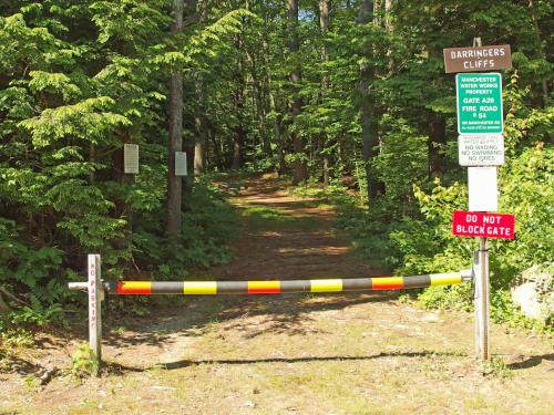 entrance to Currier Point on Lake Massabesic in New Hampshire