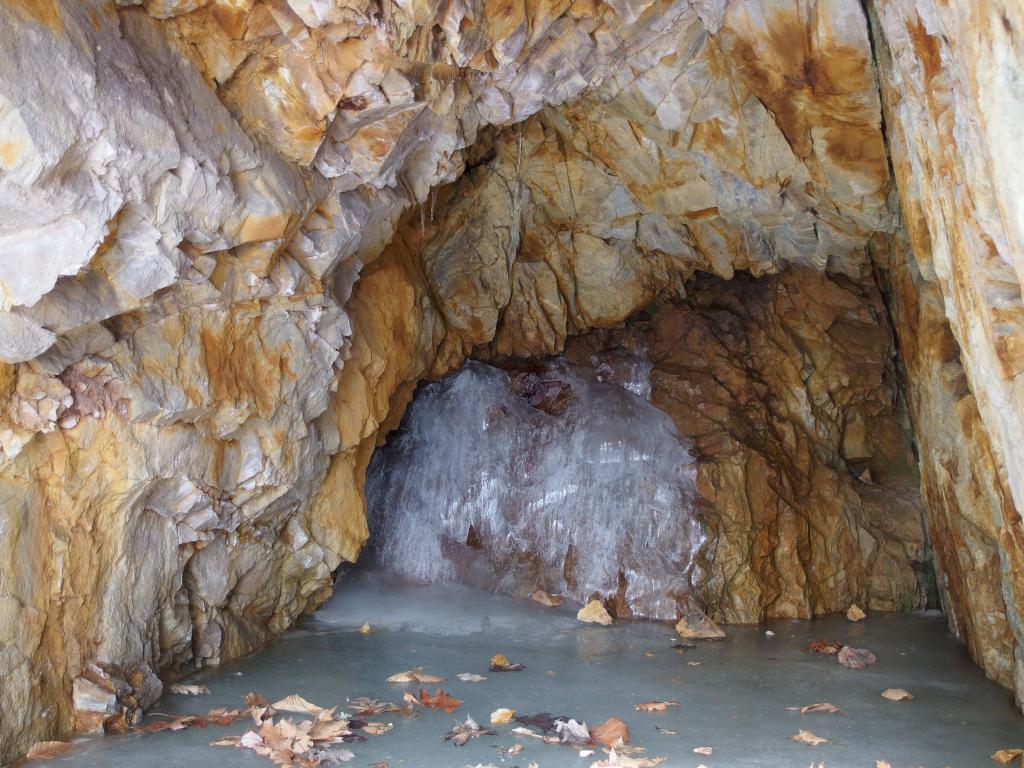 Inside the Gold Mine at David Dana Forest in northern New Hampshire