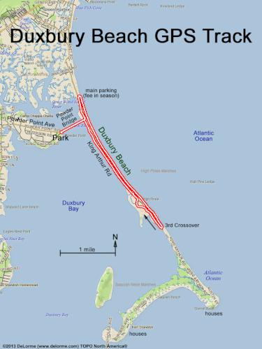 Duxbury Beach gps track