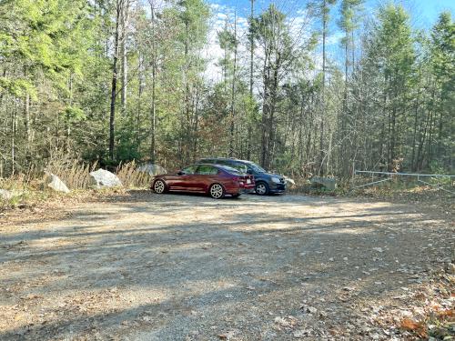 parking in November at Eagle Trail in southern NH