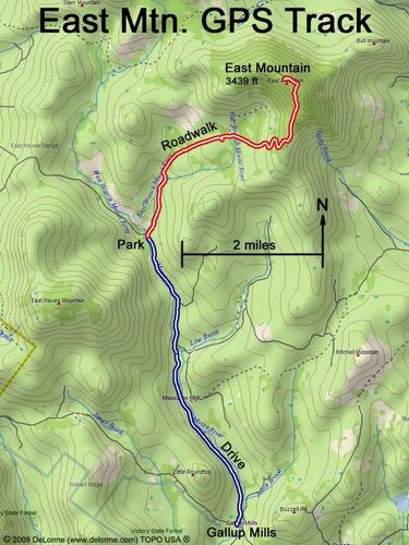 East Mountain gps track