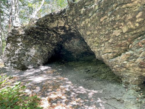 Devil's Den in August at Echo Bridge near Newton in eastern Massachusetts