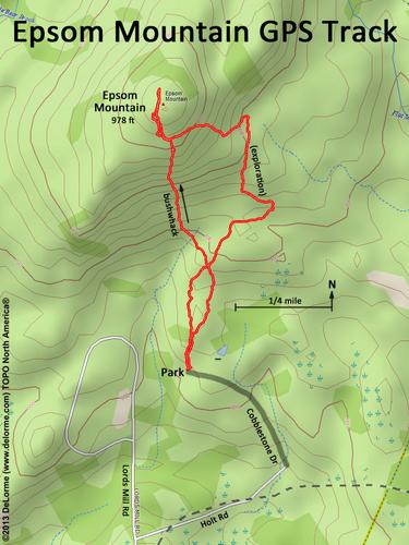 Epsom Mountain gps track