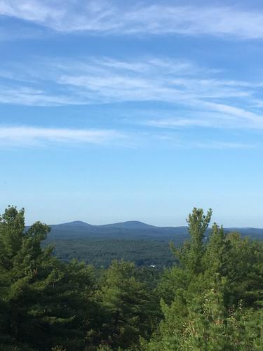 Uncanoonuc Mountains as seen from Federal Hill in southern New Hampshire