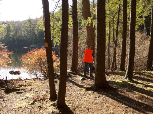 Andee at Ferrin Pond Trail in southern New Hampshire