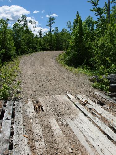 road walk on Mount Forest in New Hampshire