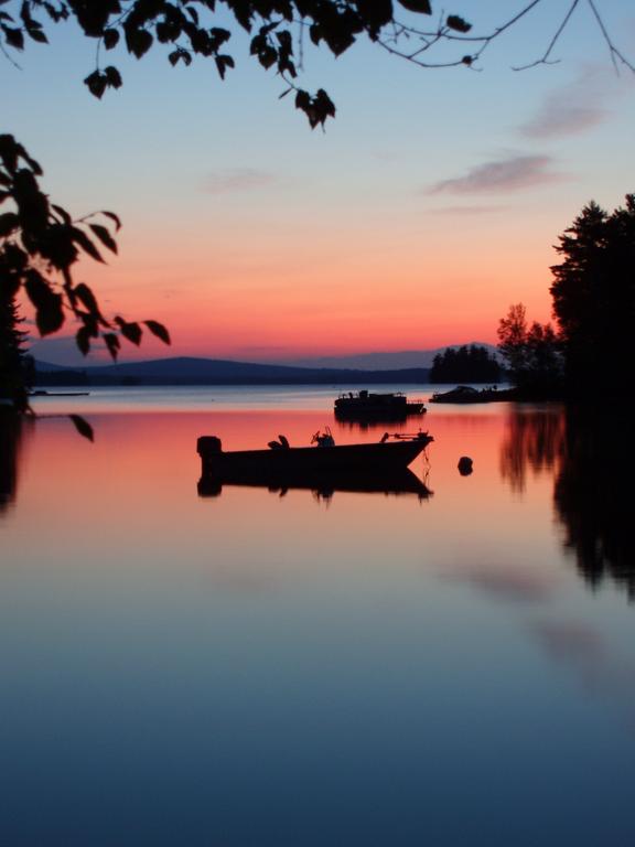 sunrise over Millinocket Lake as seen from Big Moose cabin near Baxter State Park in Maine