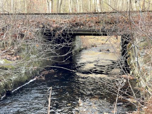 railroad in November at Forty Caves in eastern Massachusetts