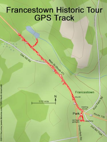 Francestown Historic Tour gps track