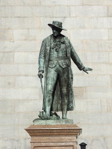 Bunker Hill Monument on the Freedom Trail in Boston, MA