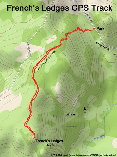 French's Ledges gps track