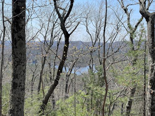 view in April from Gardiner Mountain in southwest NH