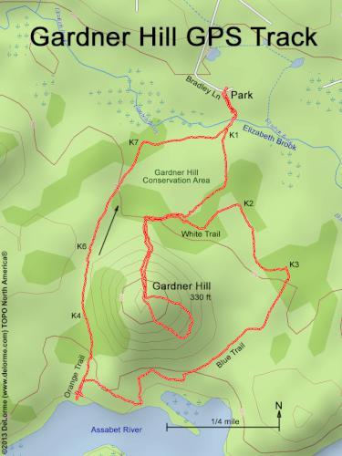 Gardner Hill gps track