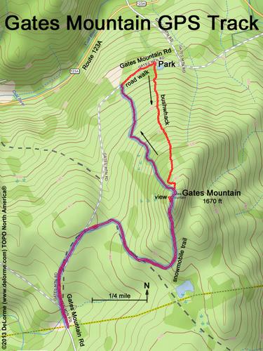 Gates Mountain gps track