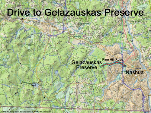 Gelazauskas Preserve drive route