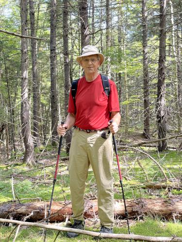 Fred in September on Gove Hill in southern NH