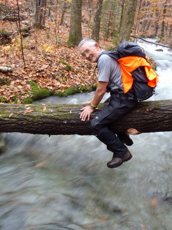 bushwhacker on the way to Grass Mountain in Vermont