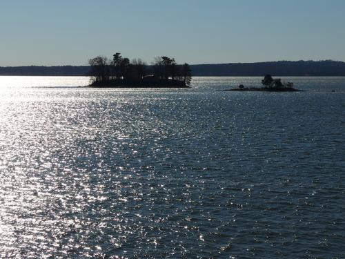 view into Great Bay from Adams Point in the Great Bay National Estuarine Research Reserve in coastal New Hampshire