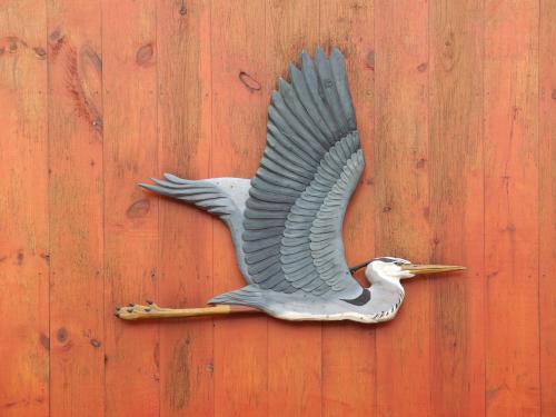 logo on the Blue Heron Pavilion at the Sandy Point portion of the Great Bay NERR near Portsmouth NH