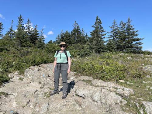 Andee in August on Great Head at Acadia National Park in Maine