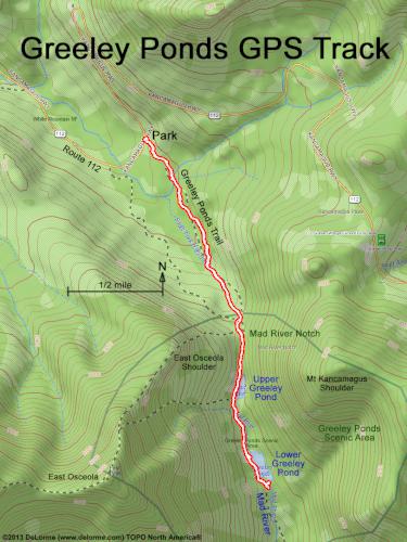 Greeley Ponds gps track